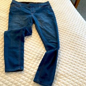 Jeggins, blue denim light weight. Size L.